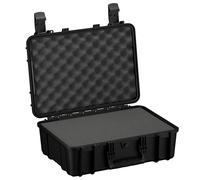 Condition 1 18" Medium Waterproof Hard Case with Foam, Model 801, Portable Protective Storage Box for Travel, Tactical Gear, Made in USA, 18.36"x13.70"x 7.03" Black