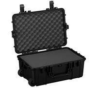 Condition 1 24” Rolling Heavy-Duty Lockable Storage Case Model 305 with Wheels and Handle, IP67 Rated Waterproof, Dustproof, TSA Friendly, Made in USA, 24.50”x17.02”x10.20”, Black