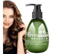 Conditioner for Curly Hair, Moisturizing Olive Elasticizer, Natural Styling Moisturizer, Curl Wave Hair Care, Manageable Throughout the Day 180ml Bottle