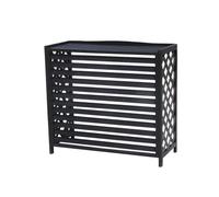 Conditioning Shell Blinds Wooden Air Conditioner Cover Outdoor Plant Storage, Wooden Air Conditioner Outer Frame(Color:A,Size:110X45X105Cm)