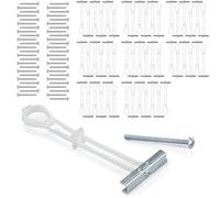 CondoMounts EDA1451 UNIVERSAL Wall Mounting Anchors | Steel Stud | NO Stud | Metal Stud Anchors | TV Mount Metal Studs | Cabinets | Holds 90lbs | Includes 50 Elephant Anchor Set & Mounting Kit