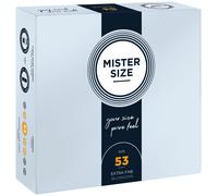 MISTER SIZE 53mm Ultra-Sensitive Condoms for Men - Extra Thin, Extra fine, Extra lube/Made from 100% Natural Rubber Latex in Your Size XS - S/Real Feel Pack of 36