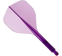 Condor Axe 120 | Dart Flights and Colours. (Clear Purple, Long)