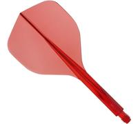 Condor Axe 120 | Dart Flights and Colours. (Clear Red, Long)