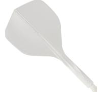 Condor Axe 120 Dart Flights & Shaft System | White | Medium | Integrated One-Piece Molded Flights | Durable Professional Dart Accessories Colours.