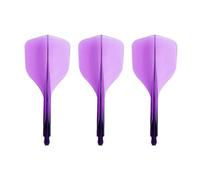 Condor AXE 120 | Small Size | Dart Flights | Multiple Sizes | Multiple Colours (Clear Purple, Long)