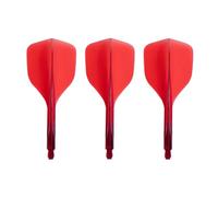 Condor AXE 120 | Small Size | Dart Flights | Multiple Sizes | Multiple Colours (Clear Red, Medium)