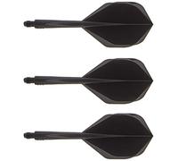 Condor AXE Dart Flights & Stem System | Black Standard Shape | Short Length | Durable Polymer | Enhanced Accuracy & Flight Stability.