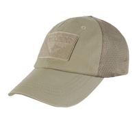 CONDOR BREATHABLE COMBAT MESH CAP TACTICAL ADJUSTABLE HAT PATCHES COYOTE