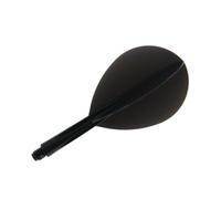 Condor | Dart Flights & Shaft | Zero Stress Teardrop Shape | Short Black | 1 Set of 3 Flights.