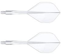 Condor Darts AXE Standard Flight System - Clear (3 pieces, Size: Standard, Head Type: Axe)