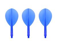 CONDOR Darts Flight Plain Clear Blue Teardrop Small - Integrated Flight & Shaft System, Durable Molded One-Piece Dart Flights, Lightweight Professional Dart Accessory.