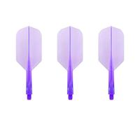 CONDOR Darts Flight Plain Clear Purple Slim S