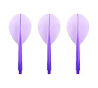 CONDOR Darts Flight Plain Clear Purple Teardrop L
