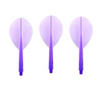Condor Darts Flight Plain Clear Purple Teardrop M