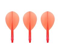 Condor Darts Flight Plain Clear Red Teardrop S