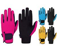 Condor Fitness Kids Horse Riding Gloves Children Equestrian Boys & Girls Pony Bike Gardening Outdoor Mitts (Pink, Age 6-8 years)