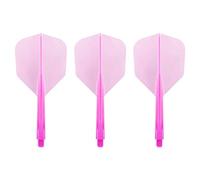 Condor Integrated Flight & Stem - Zero Stress - Small - Medium Clear Pink - 1 Set (3)