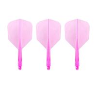 Condor Integrated Flight & Stem - Zero Stress - Small - Short Clear Pink - 1 Set (3)