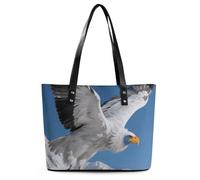 Condor on The Snow Mountain Tote Bag for Women Top Handle Purses Leather Handbags Casual Work Tote Travel Shoulder Bag