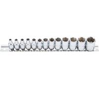 Condor Werkzeug 23100 Socket Spanner Insert Set 13 Pieces 1/4 Inch Hexagonal SW 4-14 mm Xcess Performance