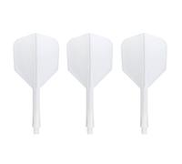 Condor Zero Stress Flight System In Small White | Dart Flights | Medium Stem