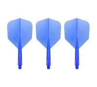 Condor Zero Stress Flight System - Small Clear Blue - Dart Flights Short