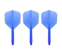Condor Zero Stress Flight System | Small Size | Dart Flights | Multiple Sizes | Multiple Colours (Clear Blue, Medium)