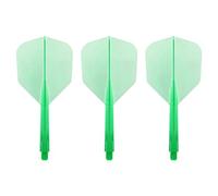 Condor Zero Stress Flight System | Small Size | Dart Flights | Multiple Sizes | Multiple Colours (Clear Green, Medium)