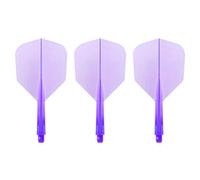 Condor Zero Stress Flight System | Small Size | Dart Flights | Multiple Sizes | Multiple Colours (Clear Purple, Short)