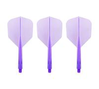 Condor Zero Stress Flight System | Small Size | Dart Flights | Multiple Sizes | Multiple Colours (Clear Purple, Medium)