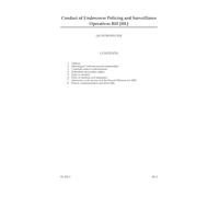 Conduct of Undercover Policing and Surveillance Operatives Bill (House of Lords) HLB 9