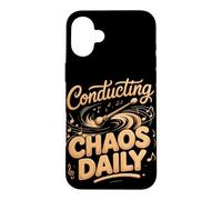 Conducting Chaos Daily Music Teacher Case for iPhone 16 Plus
