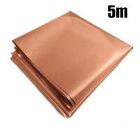 Conductive Faraday Cloth 5m for EMF Radiation Blocking | Blocks RF, cell, for gps, WiFi; copper-nickel blend; 10kHz-30GHz range; ideal for privacy gear