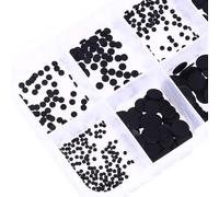 Conductive Rubber Pads 500PCS Keypad Repair Kit for IR Remote Control for - Various Sizes 1.5mm to 8mm Silicone Buttons in Black