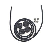 Conductive Rubber Tube Hose Black Silicone Tubing 6x1.5mm Industrial Rubber Tubing No Static Electricity