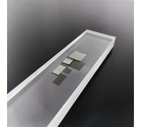Conductive Silicon Carbide SiC Platelets - 10x10mm Single Crystal Substrate for Semiconductor use, Pack of 1(T: 350μm 4H-N Conduction Type)