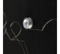 Conductive Silver Fiber Sewing Thread Clothing Signal Intelligent Conductive Transmission Metal Thread Glove Touch Screen Anti-Static Fiber 18% Silver (400D/30M=30M)