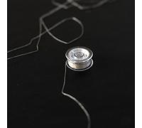 Conductive Silver Fiber Sewing Thread, Clothing Signal Intelligent Conductive Transmission Metal Yarn, Glove Touch Screen Anti-Static Fiber 18% Silver (140D/80m=87YARD)