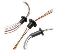 Conductive slip ring 1PCS 2/4/6/8/12/18/24 Channel Wires Micro Slip Ring 1.5A/2A Collector Rings Rotary Connector Joint Dia. 12.5mm 12.8mm Slipring(Dia12.5mm 6CH 1.5A C)