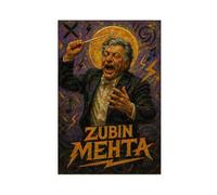Conductor Zubin_Mehta Poster Print for Teen Boys Room Canvas Wall Art Canvas Painting Print Unframe 20x30inch