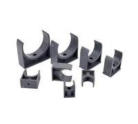 Conduit Clamp, Water Pipe Support I.D 20-75mm PVC U-Shaped Plastic Holder Garden Connector Irrigation UPVC Tube Accessories 1Pcs(I.d 40mm)