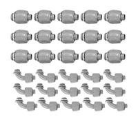 Conduit Elbow Connectors Threaded Not Metallic Liquid Tight Fittings for Flexible PVC Electrical Install Not Metallic Connectors