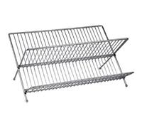 Conduttore Large Folding Dish Drainer Made Of Chrome Wire Material & Elegant Design