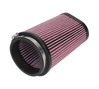 Cone Air Filter with Clamp Washable Reusable Engine Intake Filter Rubber Filter Paper Air Cleaner ATV Intake Component for YFZ350 Banshee 1987 to 2006 Offroad Vehicle