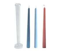 Cone Candle Moulds Durable Transparent Cast Polycarbonate Elegant Tool Handmade Beeswax Craft Accessories for Christmas Party Accessories Home Decoration