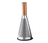 Cone Cheese Grater with Wooden Handle,Stainless Steel 3 Side Vegetable Shredder for Grating Cheese, Carrots, Chocolate Kitchen Fruit Vegetable Accessories