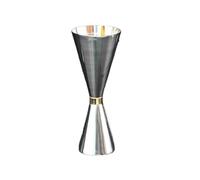 Cone Cocktail Jigger 30/45/60/90ml 304 Stainless Steel Measure Cup Cocktail Shot Drink Spirit Jigger Mixed Beaker Liquid Measuring Cups(30 60ml Golden Ring)
