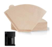 Cone Coffee Filters Compatible with Fellow Coffee Maker, 100 Pcs Unbleached Disposable #2 Filter Paper for Fellow Aiden Precision 10 Cup