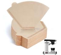 Cone Coffee Filters Compatible with Moccamaster Coffee Machine, 200 Pcs Disposable Unbleached Filter Paper for Technivorm Moccamaster 69212 Cup One